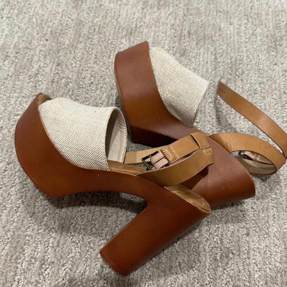 Brown Block Heels